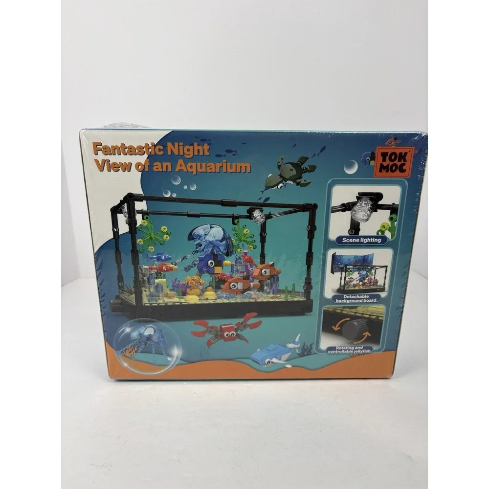 NIB Tok Moc Fantastic Night View Of Aquarium Building Set.